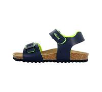 Sandale Enfant Geox Ghita - Navy-Fluo Jaune - Ouvert - Confort Exceptionnel 30