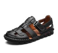 Sandale Extérieure pour Homme Sandales classiques d'été for hommes, faites à la main, chaussures de plage confortables for(Black,14)