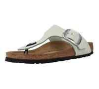 Sandale femme Birkenstock 137319 vert avec semelle en gomme et extérieur en peau 37