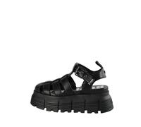 Sandale femme - BUFFALO AVA FISHER - Noir - Tige synthétique - Boucle de serrage - Tirette 40