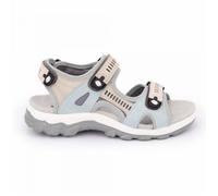 Sandale Femme - DOCKERS BY GERLI - Beige 50pc201816539 - Basse - Boucle de serrage - Blanc/Bleu clair 38