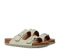 Sandale Femme en croûte de Cuir Bio - Ghana - Menthe, 41 EU