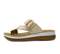 Sandale Femme - Entre doigts - INBLU - Beige doré - Compensé 37