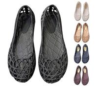 Sandale Femme Ete Chic Et Confortable, Claquette Femme Été Grande Taille, Sandales Ajourée Respirante Nu Pieds Semelle Souple Claquette Casual Leger Claquettes Plastic Sandale Plate Sandales