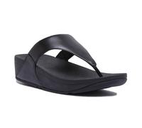 Sandale Femme - FitFlop - Lulu - Cuir Noir - Semelle Microwobbleboard - Confort Ergonomique 40