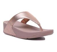 Sandale Femme - FITFLOP Lulu - Cuir - Rose Or - Compensé - Taille 41 40