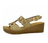 Sandale Femme - INBLU - Beige - Compensé - Boucle 40