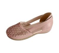 Sandale Femme Sandales De Marche Femme Confortable Orthopédique Claquette Blanche Chaussures De Plage Décontracté Petit Talon Sandales Plates Été Décontractées Légères avec Sangle Réglable