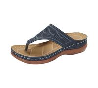 Sandale Femme Sandales Orthopédiques Femme D'été Sandales Femmes Élégantes Légères Confortable De Marche Offre Femmes Été Confortable Marche Confortables Orthopédique Confort Chaussures (Navy, 38)