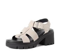 Sandale femme Tamaris à talon bloc en cuir beige 41 EU