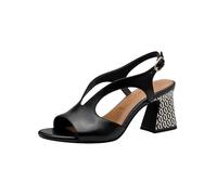 Sandale femme Tamaris à talon bloc en cuir noir 38 EU