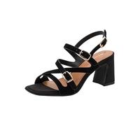 Sandale femme Tamaris à talon bloc en cuir noir 40 EU