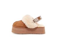 Sandale Femme UGG FUNKETTE - Cuir suède - Châtaigne - Bride élastique avec graphisme UGG 39