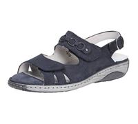 Sandale Femme WALDLÄUFER - Cuir - Boucle de serrage - Compensé - Bleu 40