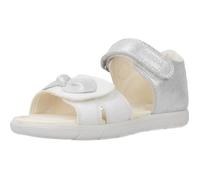 Sandale fille - Geox 92876 - Blanc - Semelle gomme et extérieur en cuir 24