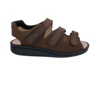 Sandale Finn Comfort Tunis 1511-046028, Cuir Nubuck, Marron, Semelle Amovible