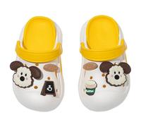 Sandale Garcon Chaussure - d'été pour Enfants Nouvelles d'extérieur en EVA Pantoufles Mignonnes à Bout de Dessin animé pour bébés garçons et Filles (Yellow 36=21cm=34-35码)