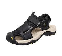 Sandale Homme, Chaussures De Plage Respirantes Andals Pour Hommes ModèLe Slip Hollow En Cuir De Vachette IdéAles Pour Le Sport Et Les ActivitéS De Plein Air