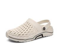 Sandale Homme Confortable, Sandales Chaussure Homme Léger,Confortables Élégants pour Plage et Loisirs Décontractés d'Été avec Embout Fermé et Semelle Plate Sabot Clogs Claquette Slide