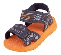 Sandale - KAPPA - 260887K - Mixte Enfant - Bleu Marine/Orange - Plat - Scratch 32