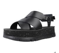 Sandale - nu-pieds femme CAMPER 119396 Noir - Cuir - Compensé - Boucle de serrage 41