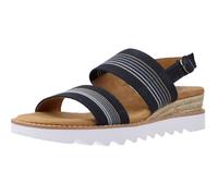 Sandale - nu-pieds femme Skechers 117916 Noir - Textile - Semelle int. Gomme 38