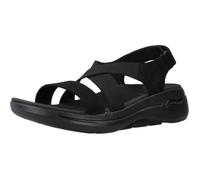 Sandale - nu-pieds femme Skechers 117922 Noir - Talon plat 2cm - Scratch 39