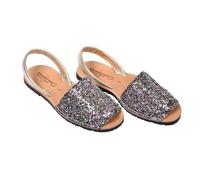 Sandale Nu Pieds Fille PREMIUM CUIR- Chaussure d'été Qualité et Confort - - 550 GLITTER MULTICOLORE