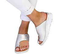 Sandale Orthopédique en Cuir À Bout Ouvert pour Femmes, Sandales Orthopédiques Correctrices D'Oignons pour La Randonnée en Plein Air D'Été sur La Plage De Marche