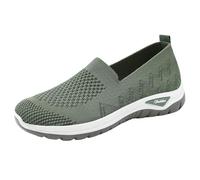 sandale orthopedique femme Chaussure Orthopédique Femme Confortable Sans Lacet Compensee Baskets Légères Antidérapantes Marche Chaussures Décontractées Amortissement Accru Et Soulagement Vert 41