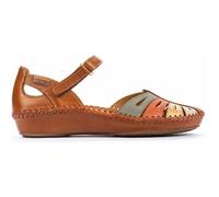 Sandale - PIKOLINOS - 109284 - Cuir Marron - Talon Compensé 3.5cm - Boucle de Serrage 41
