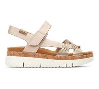 Pikolinos Sandales compensées PALMA en cuir pour femme Champagne
