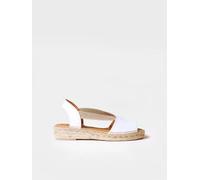 Espadrille Cuir Femme - ETNA - Blanc, 37 EU