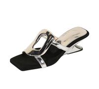 Sandale Plateforme Femme,Chaussures Femme Classique,Bohèmes Compensé Décontractées Plage Idéales Travail Ou Affaires Mules Bout Ouvert Grande Adhérence Marcher,Tongs Sangle Coussinée Liège Quotidien