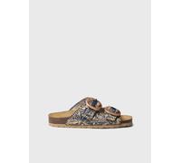 Sandale pour femme en raphia à motif floral | GUAM-RF 35