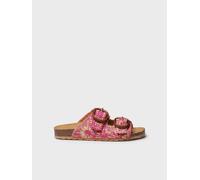 Sandale pour femme en raphia à motif floral | GUAM-RF 37