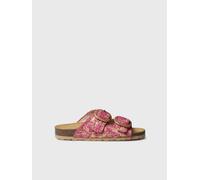 Sandale pour femme en raphia à motif floral | GUAM-RF 39