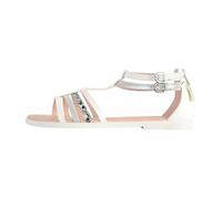 Sandale pour fille - Geox Juniors Karly - Blanc-Argent - Confort exceptionnel