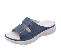 Sandale Sandales Compensées Femme Avec Bande Croisée Pantoufles D'été Anatomiques Confortables Fabriqué En Italie Sandales D'été Avec Talon Compensé Mule Femme Été Confortable