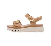 Sandale - TAMARIS - Comfort - Cuir - Compensée - Camel (Bride/Boucle) 40