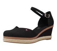 Tommy Hilfiger Chaussures Femme Semelles Compensées Espadrilles Talon Compensé, Noir (Black), 36 EU