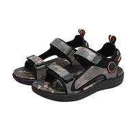 Sandales 36 pour enfants - Sandales d'été pour petits orteils fermés - Sandales sportives de randonnée et de sport de plein air - Sandales d'été pour garçons, marron, 40 EU