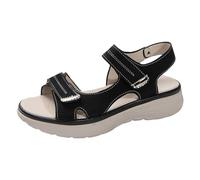 Sandales à bout clip pour femmes, sandales de plage en gelée de cristal, tongs pour femmes, étudiants, mode coréenne, vêtements d'été plats 2026, Noir , 37 EU