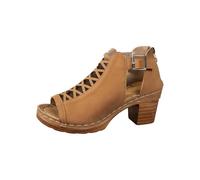 Sandales à bout de poisson pour femme avec talon large - Chaussures d'été classiques et élégantes avec boucles ouvertes, sandales fermées derrière perforées, sandales à plateforme tendance, chaussures