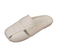 Sandales à bout fermé pour femme avec coussin confortable et semelle antidérapante, design vintage ajouré, pour le travail, la plage, les voyages, la randonnée (pointures 38-42), blanc, 37 EU