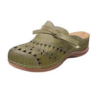 Sandales à Bout Fermé Sandales de Marche Randonnée Femme Eté Mode Sabots Sandale de Plage Confort Anti-Dérapant Bout Fermé Claquettes Sandale Été Confortable Rome Chaussures Orthopedique Pas Cher
