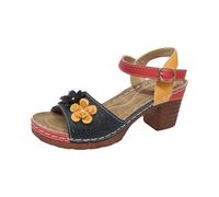 Sandales à bout ouvert pour femme - Pantoufles épaisses - Chaussures d'été - Chaussures de loisirs - Antidérapantes - Légères - Sandales de plage - Sandales de marche - Pantoufles de vacances - Tongs