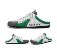 Sandales à Enfiler en Maille Respirante for Homme - Travail, Voyage et Usage Quotidien - Chaussures de Marche Confortables et Mains Libres(Gris,43)