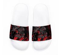 Sandales à Enfiler imprimées pour Hommes avec Semelle extérieure en Caoutchouc pour Un Confort Optimal à l'intérieur comme à l'extérieur
