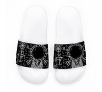 Sandales à Enfiler imprimées pour Hommes avec Semelle extérieure en Caoutchouc pour Un Confort Optimal à l'intérieur comme à l'extérieur